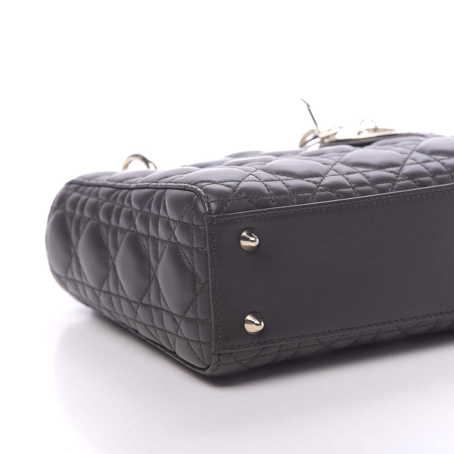 Christian Dior Lambskin Cannage Small Lucky Badges My Lady Dior Black 7 of 11