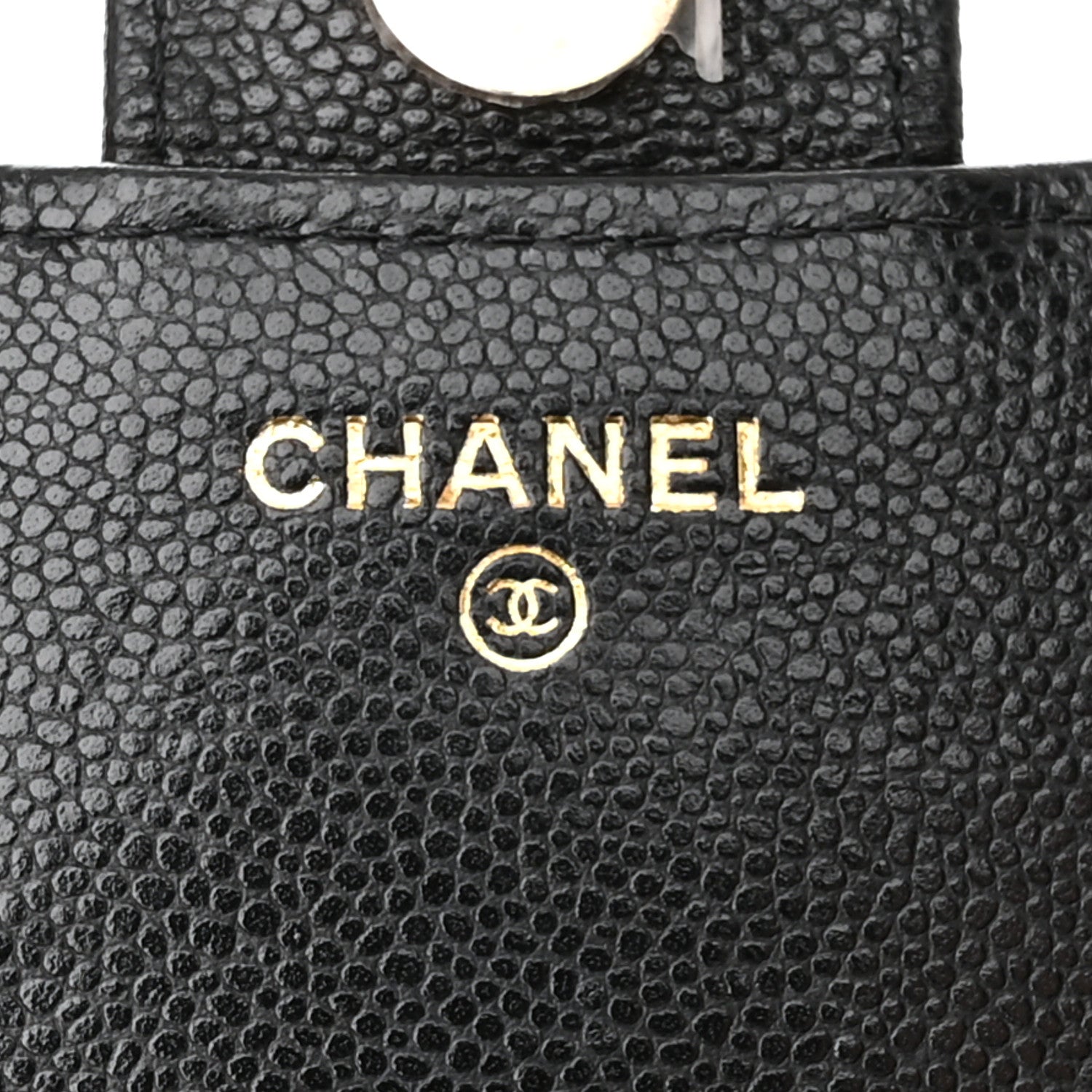 Chanel Caviar Quilted Flap Phone Holder With Chain Black 7 of 13