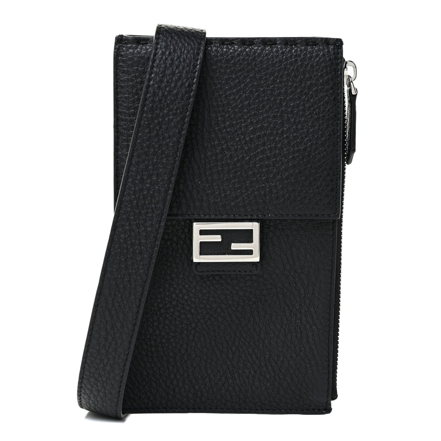Cuoio Romano Crossbody Phone Pouch Black