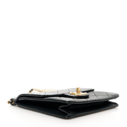 Chanel Goatskin Quilted Chic Pearls Flap Black 4 of 11