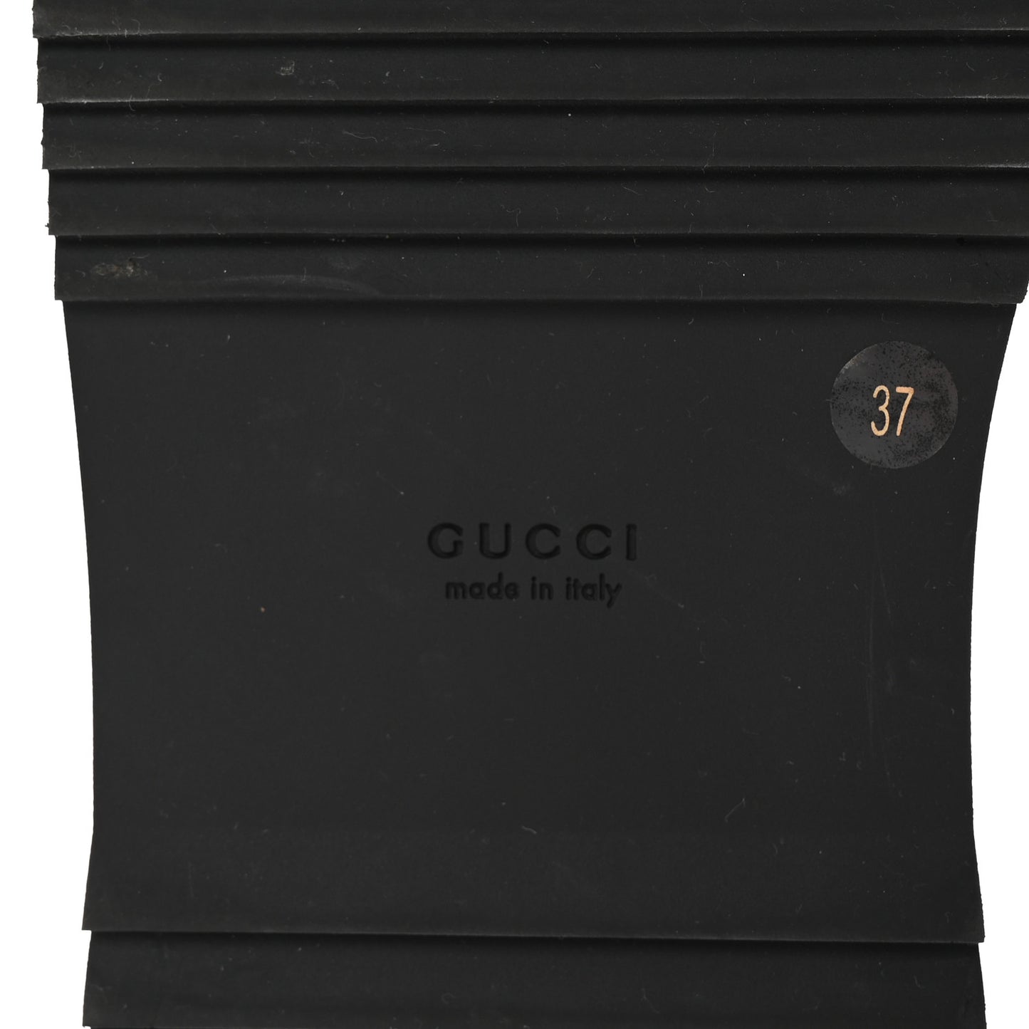 Jacquard Black Denim GG Monogram Angelina Platform 55mm Slide Sandals 37 Black Ivory