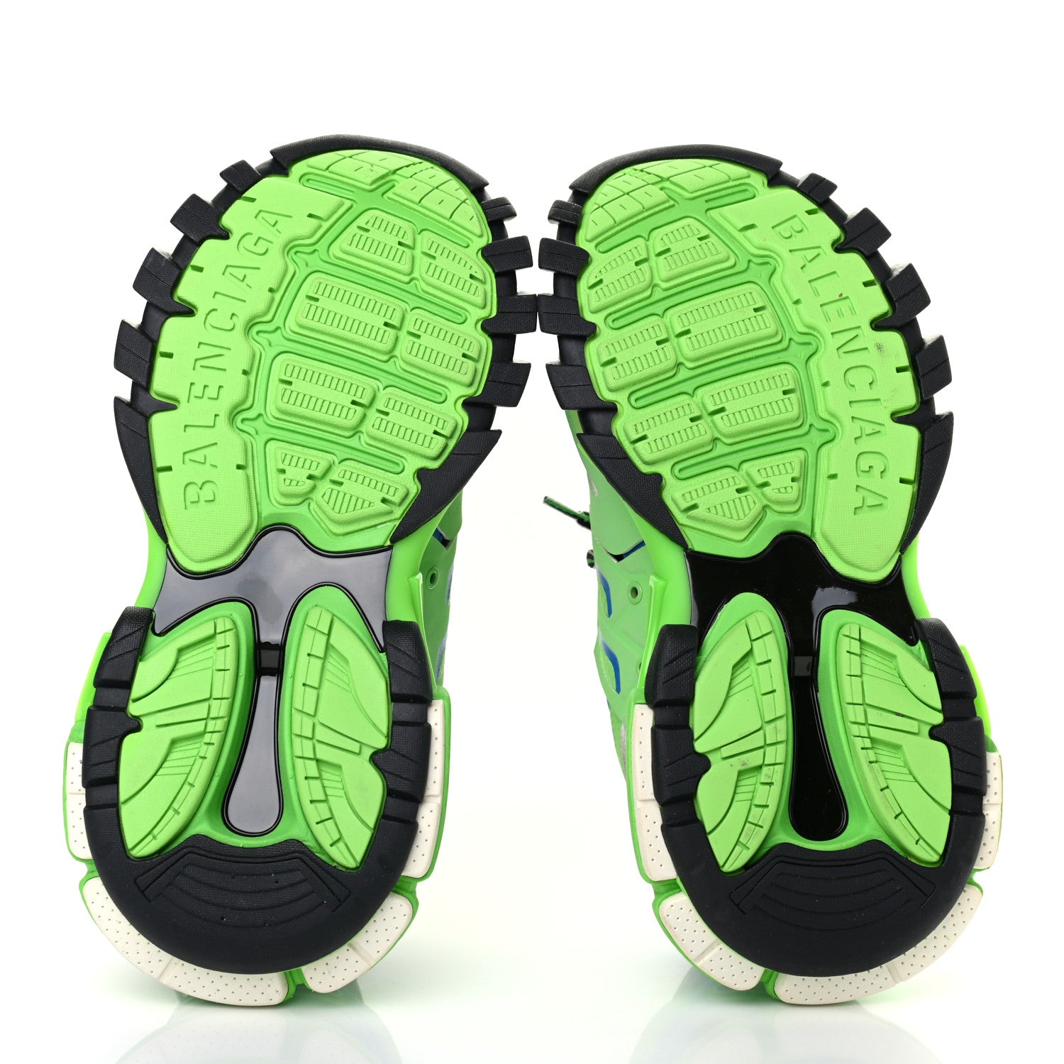 Balenciaga Mesh Nylon Metallic Fabric Womens Track Sneakers 36 Blue Green 5 of 8