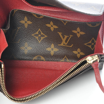 Louis Vuitton Monogram Emilie Wallet Red 5 of 7