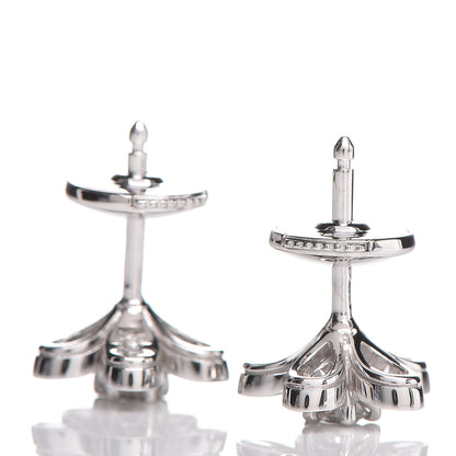 Van Cleef & Arpels 18K White Gold Diamond Socrate Earrings 3 of 5