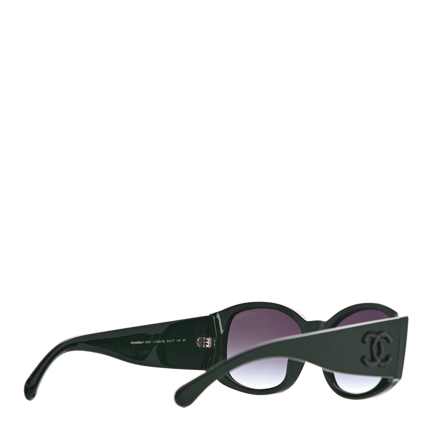 Chanel Acetate CC Logo Sunglasses 5450 Green 3 of 7