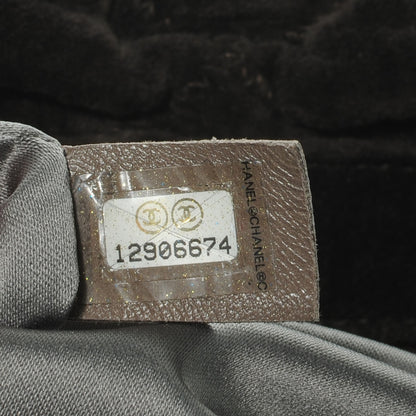 Chanel Velour Bubble Quilt Moscow Bowler Brown 4 of 8