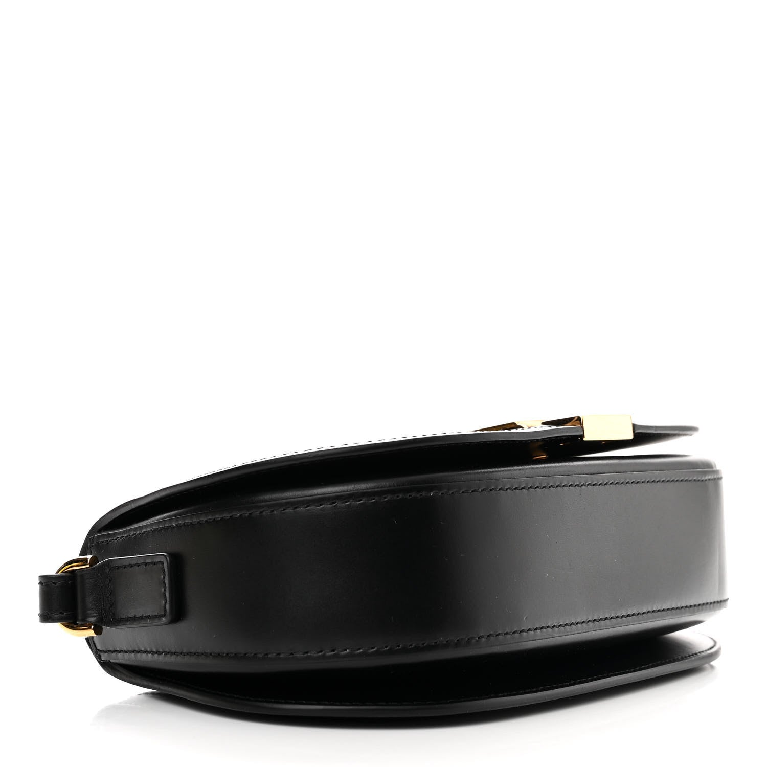 Versace Calfskin Medium Greca Goddess Shoulder Bag Black 4 of 11