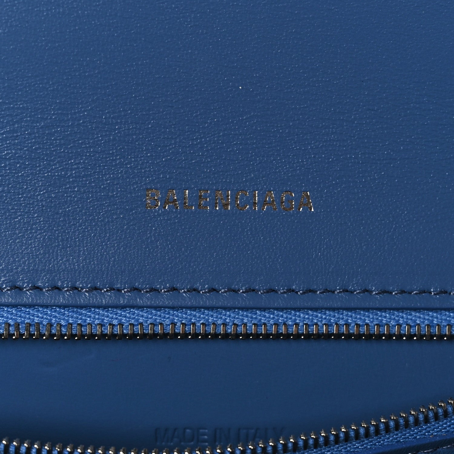 Balenciaga Denim BB Monogram Small Hourglass Top Handle Bag Blue 6 of 9