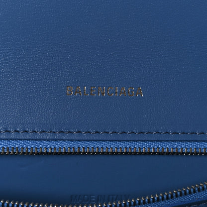 Balenciaga Denim BB Monogram Small Hourglass Top Handle Bag Blue 6 of 9