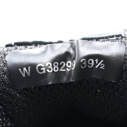 Chanel Mesh Suede Calfskin Grained Calfskin Womens CC Sneakers 39.5 White Black 9 of 12