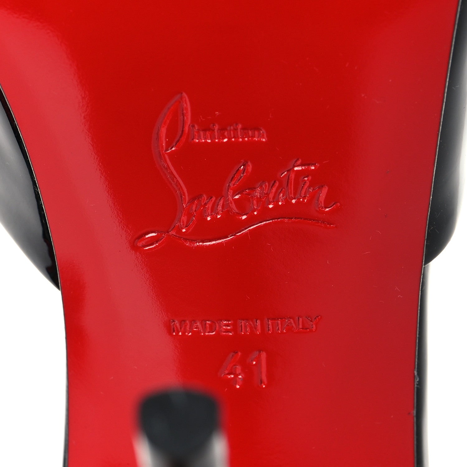 Christian Louboutin Patent Miss Z 100 Mule 41 Lin Black 7 of 10