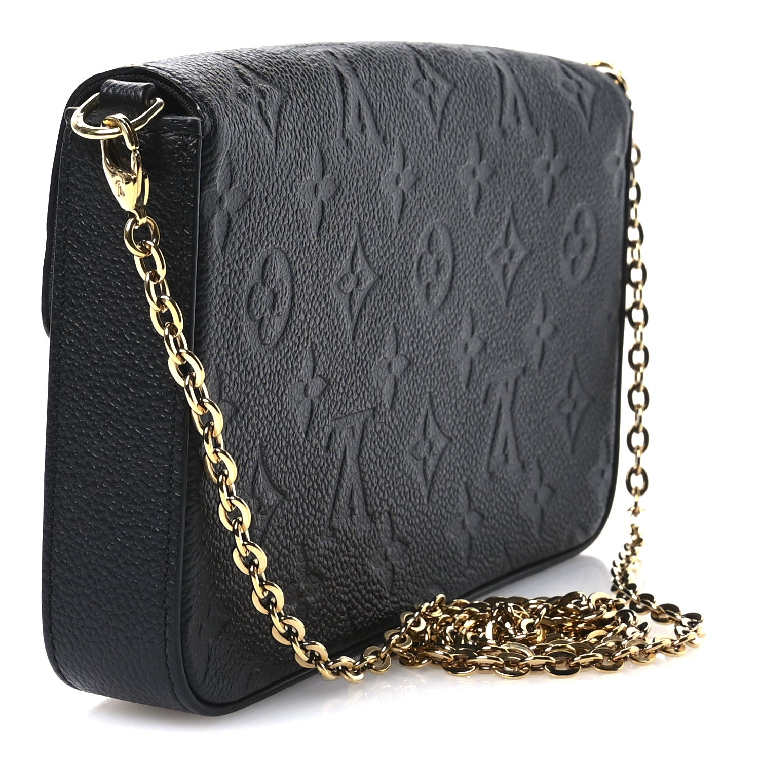 Louis Vuitton Empreinte Pochette Felicie Chain Wallet Black 4 of 11