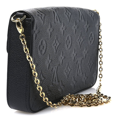 Louis Vuitton Empreinte Pochette Felicie Chain Wallet Black 4 of 11