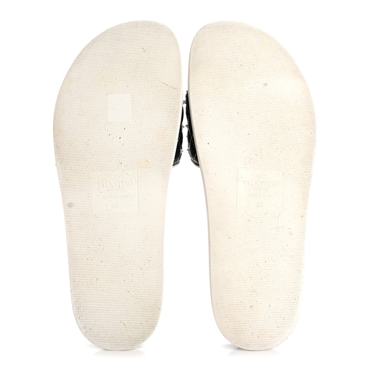 Valentino Garavani Nappa Free Rockstud Spike Pool Slide Sandals 38 Marine 6 of 12
