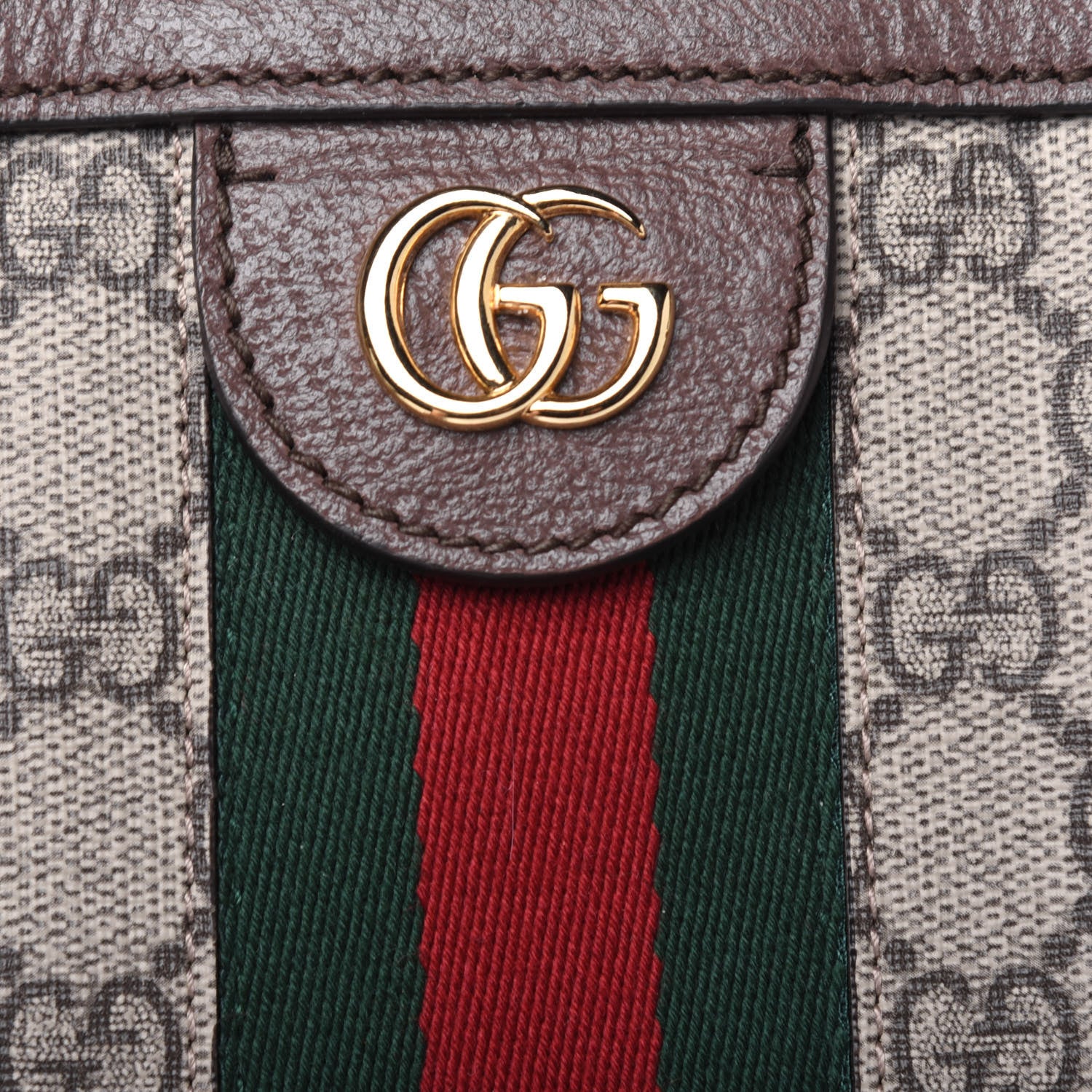 Gucci GG Supreme Monogram Medium Ophidia Shopping Tote Brown 14 of 14