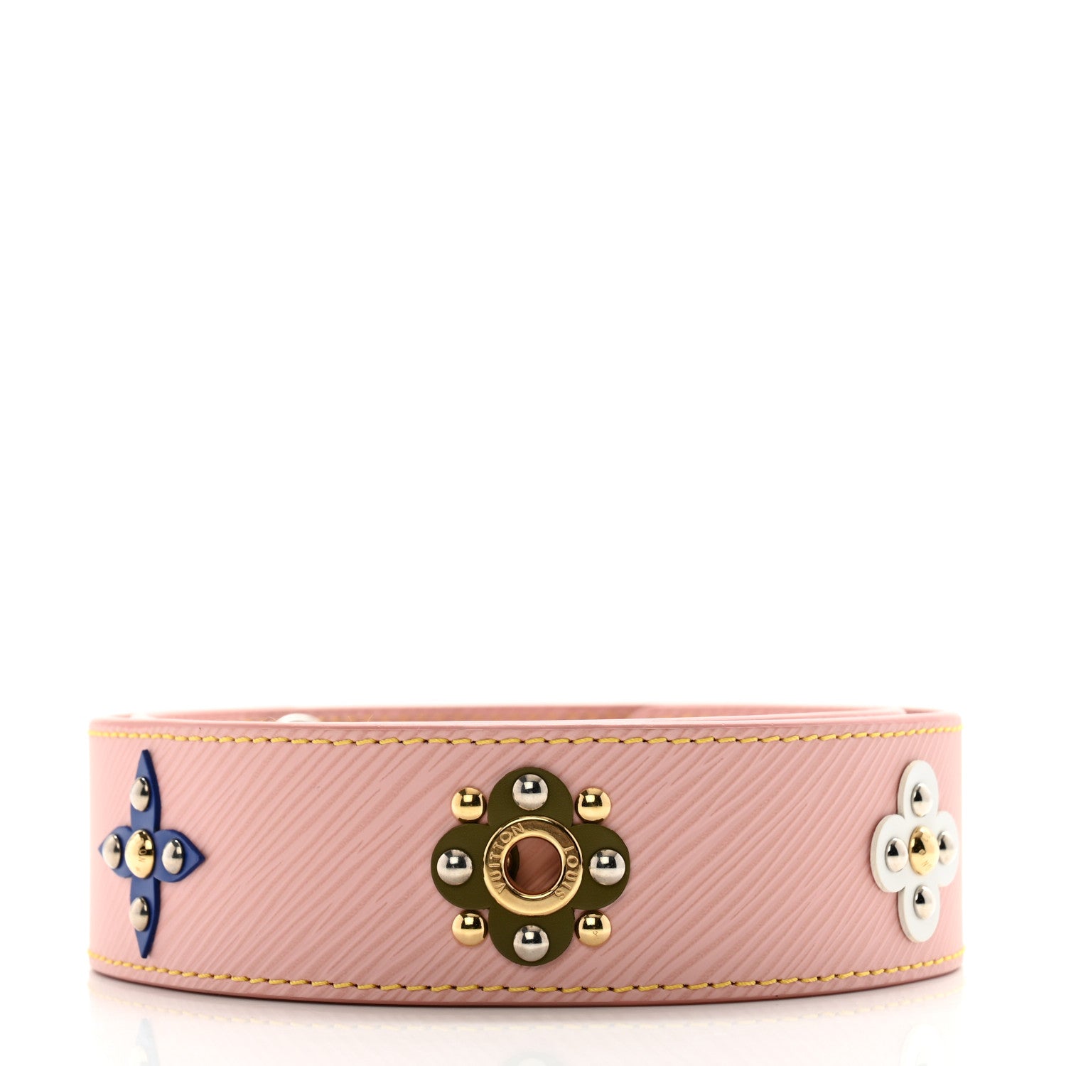 Louis Vuitton Epi Mechanical Flowers Bandouliere Shoulder Strap Rose Ballerine 2 of 6
