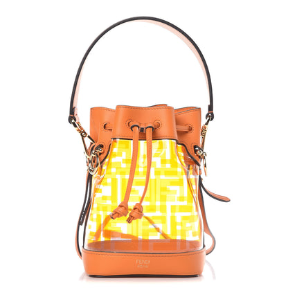 Fendi TPU FF Vitello Grace F is Fendi Mini Mon Tresor Bucket Bag Aranciata 1 of 11