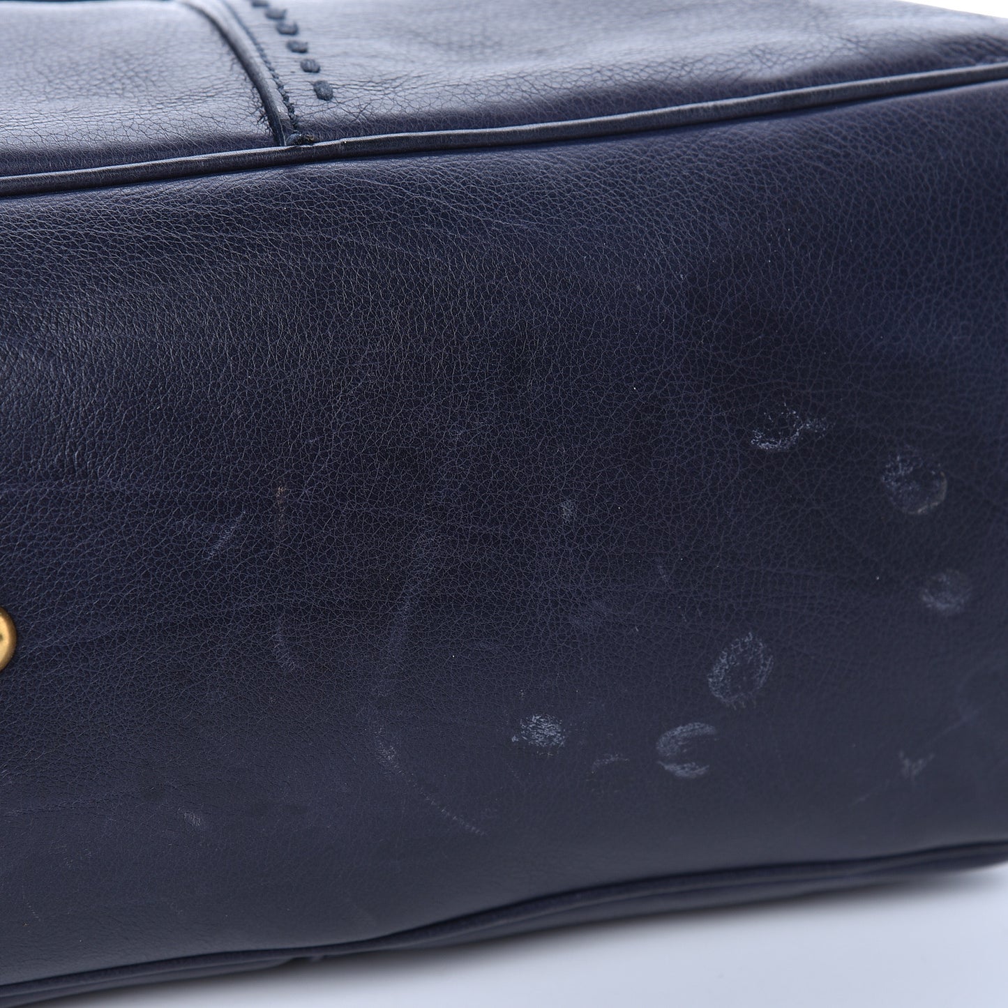 Calfskin Large Muse Navy Blue