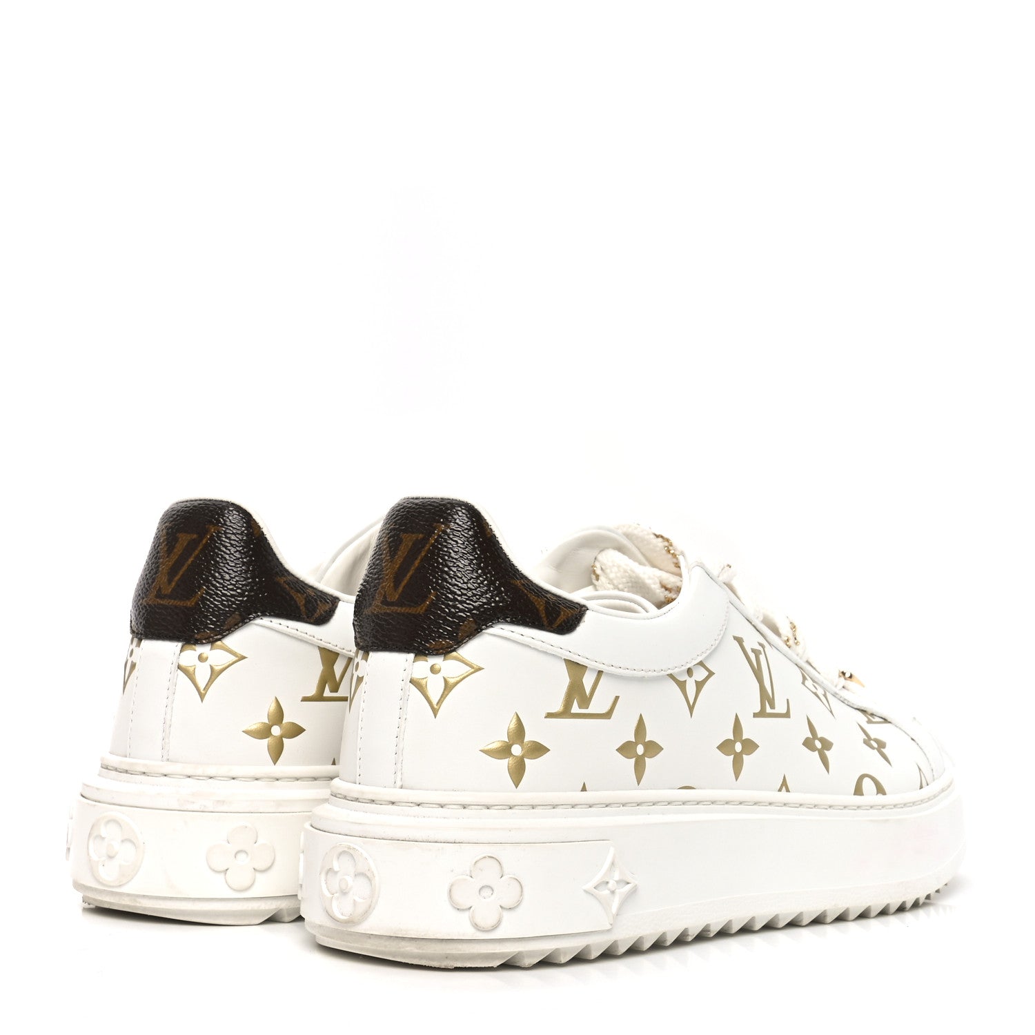 Louis Vuitton Monogram Time Out Sneakers 39 Gold 5 of 8