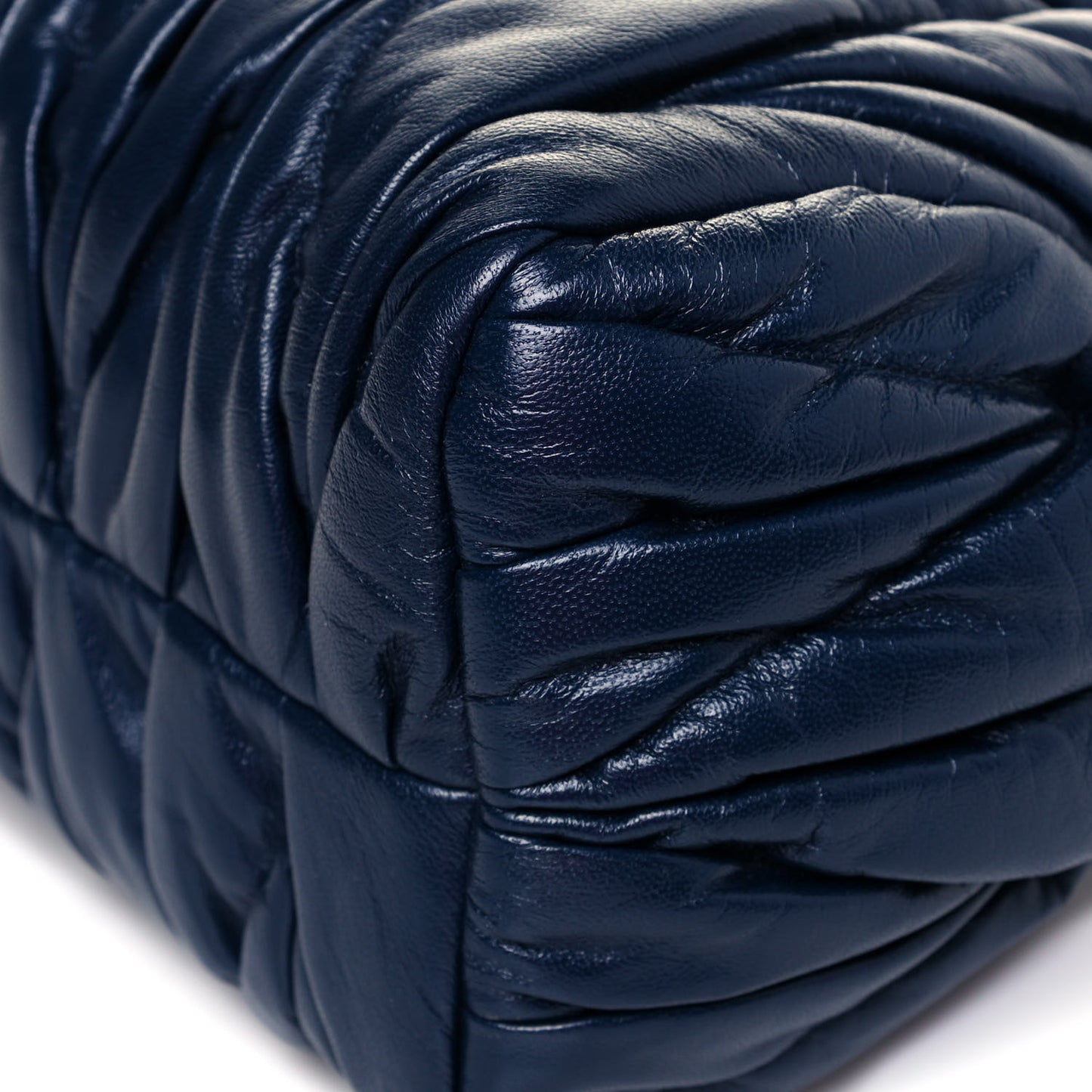 Nappa Matelasse Shoulder Bag Bleuette