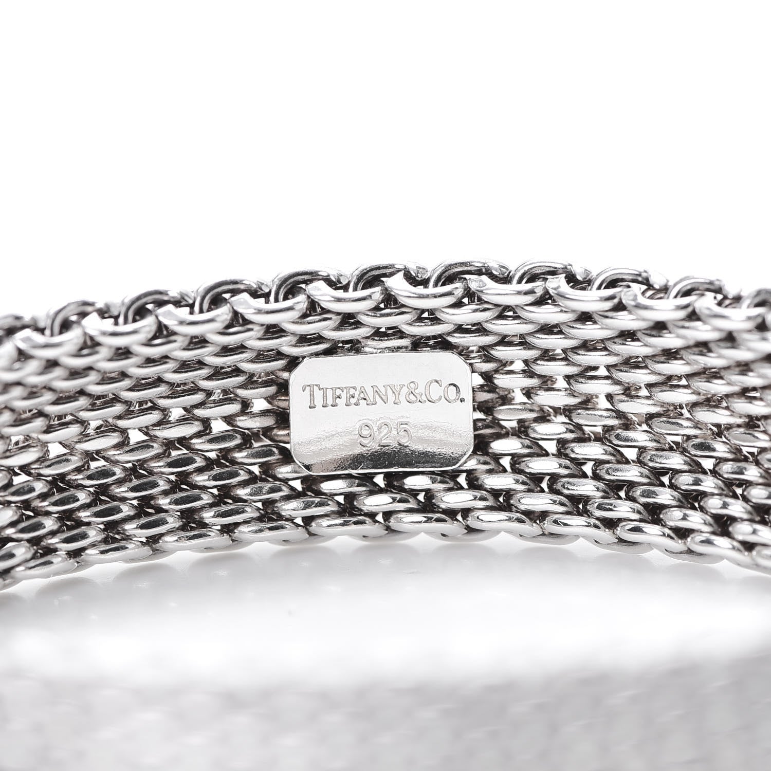 Tiffany Sterling Silver Somerset Mesh Bracelet 4 of 4