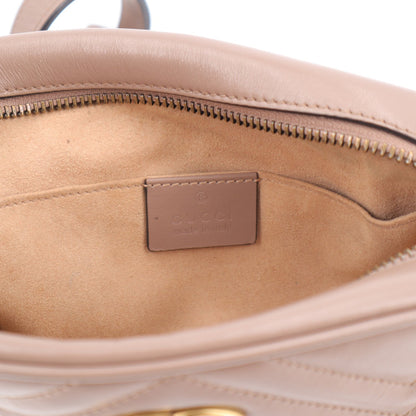 Gucci Calfskin Matelasse Mini GG Marmont Chain Shoulder Bag Porcelain Rose 6 of 11