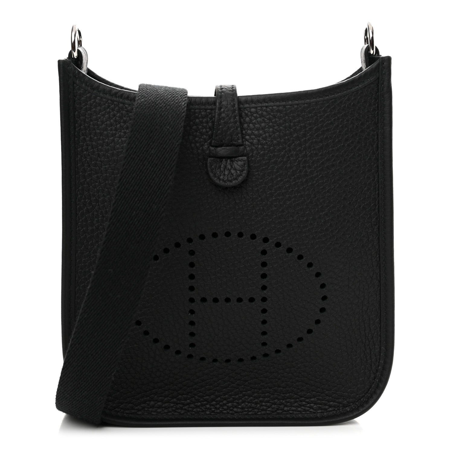 Hermes Taurillon Clemence Evelyne TPM Black 1 of 11