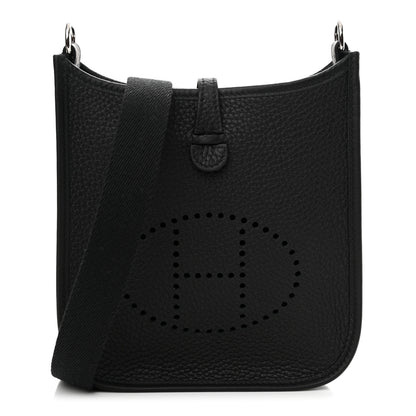 Hermes Taurillon Clemence Evelyne TPM Black 1 of 11