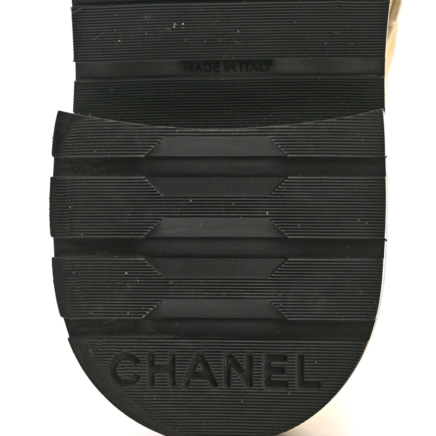 Chanel Shiny Lambskin Quilted Lace Up Combat Boots 36.5 White Black 8 of 12