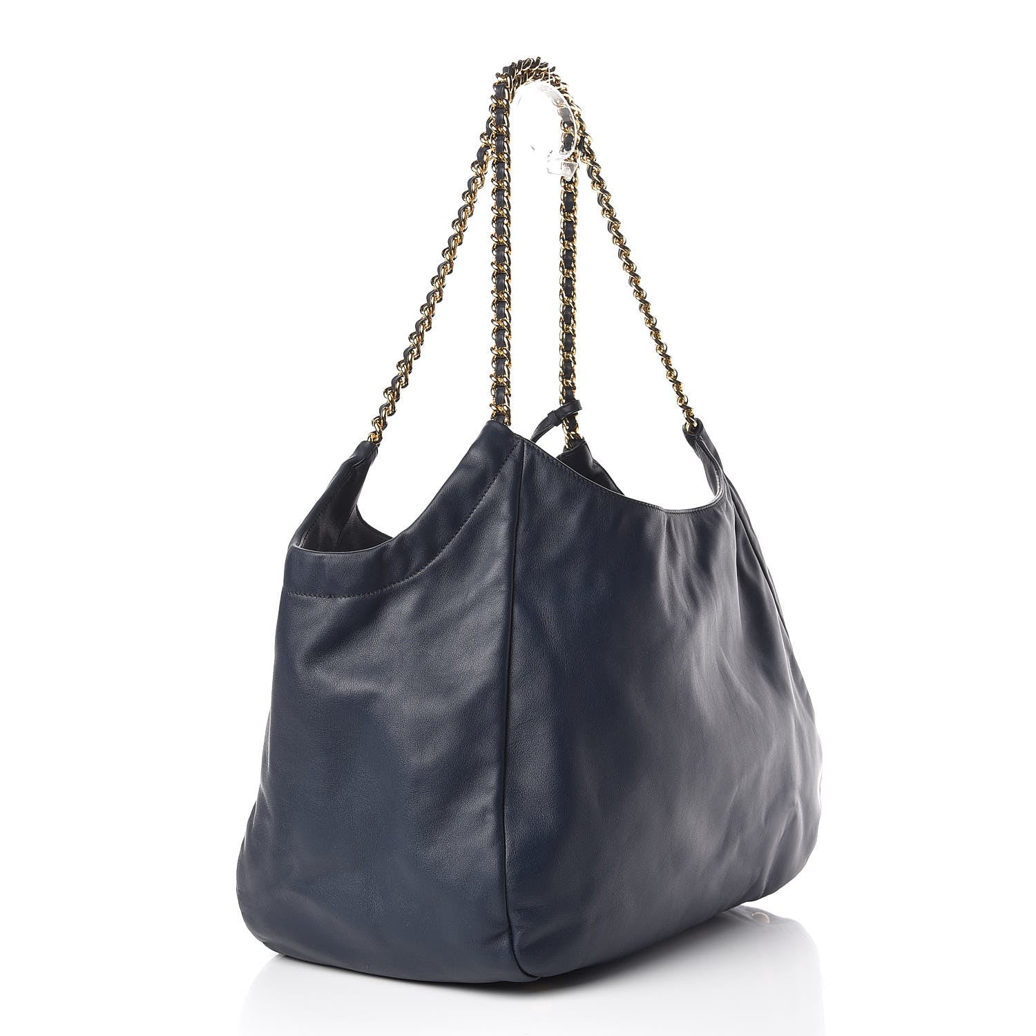 Prada Soft Calf Chain Tote Baltico 3 of 12