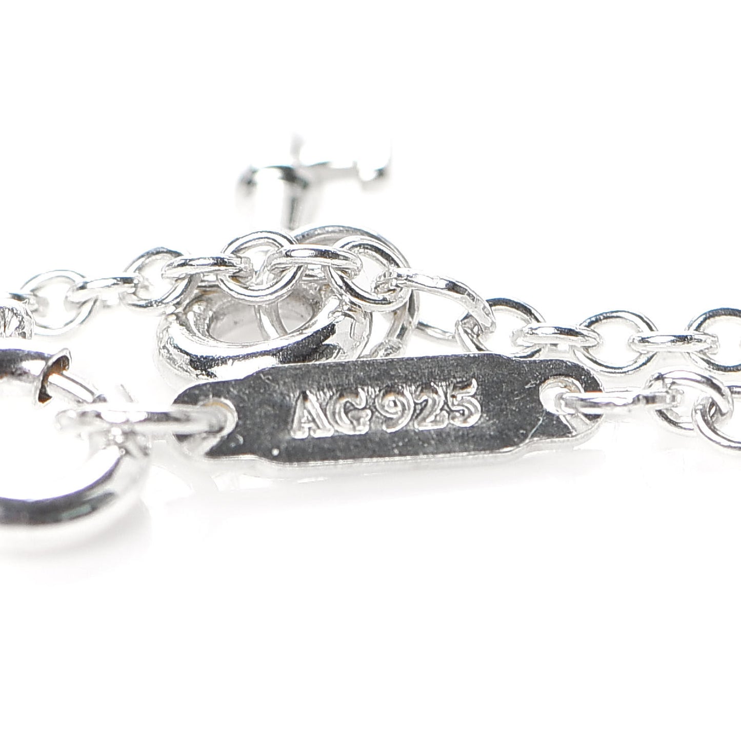 Sterling Silver Enamel Love Notes Charm Bracelet Blue