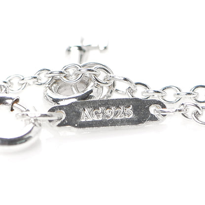 Tiffany Sterling Silver Enamel Love Notes Charm Bracelet Blue 5 of 6