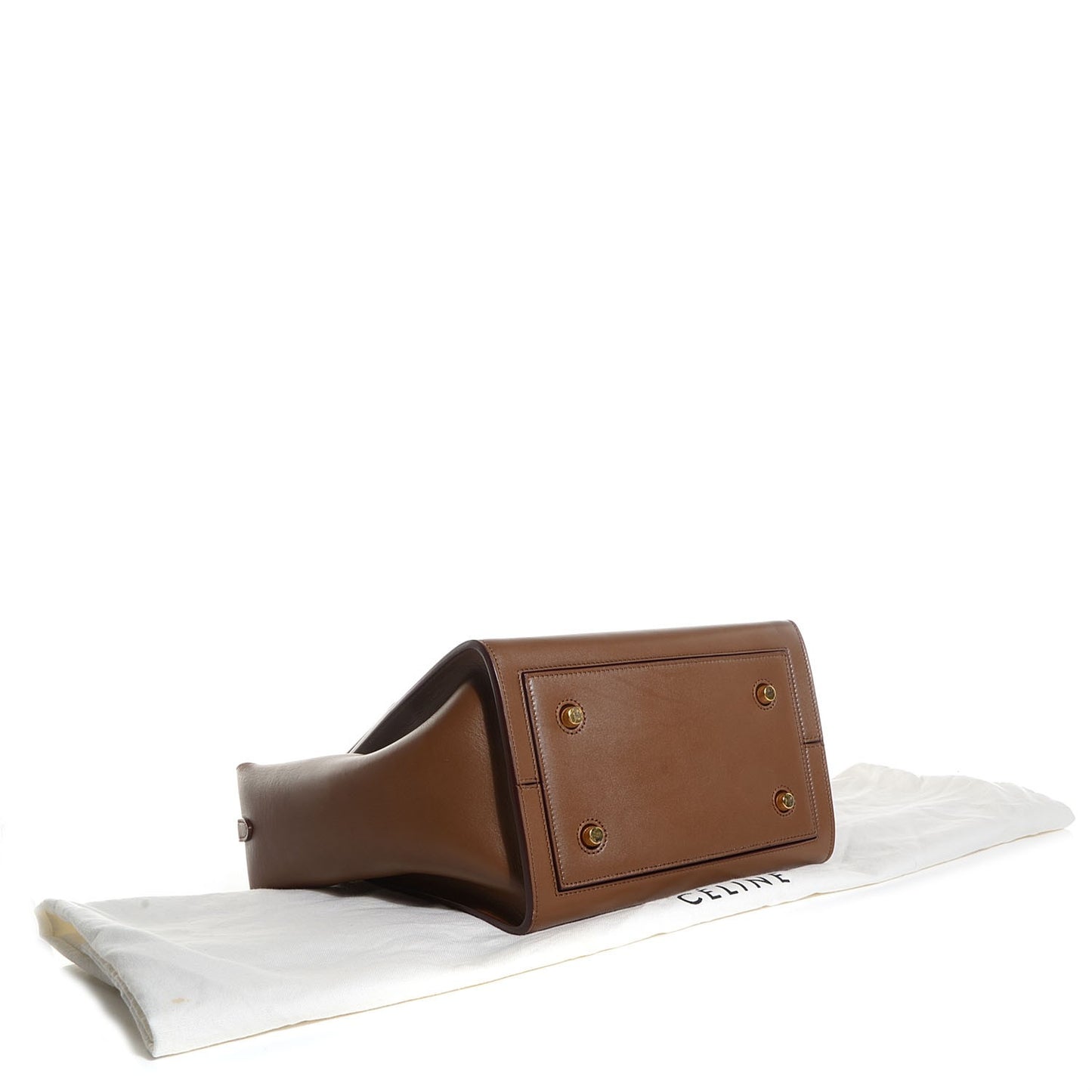 Palmelato Calfskin Mini Tie Knot Tote Camel