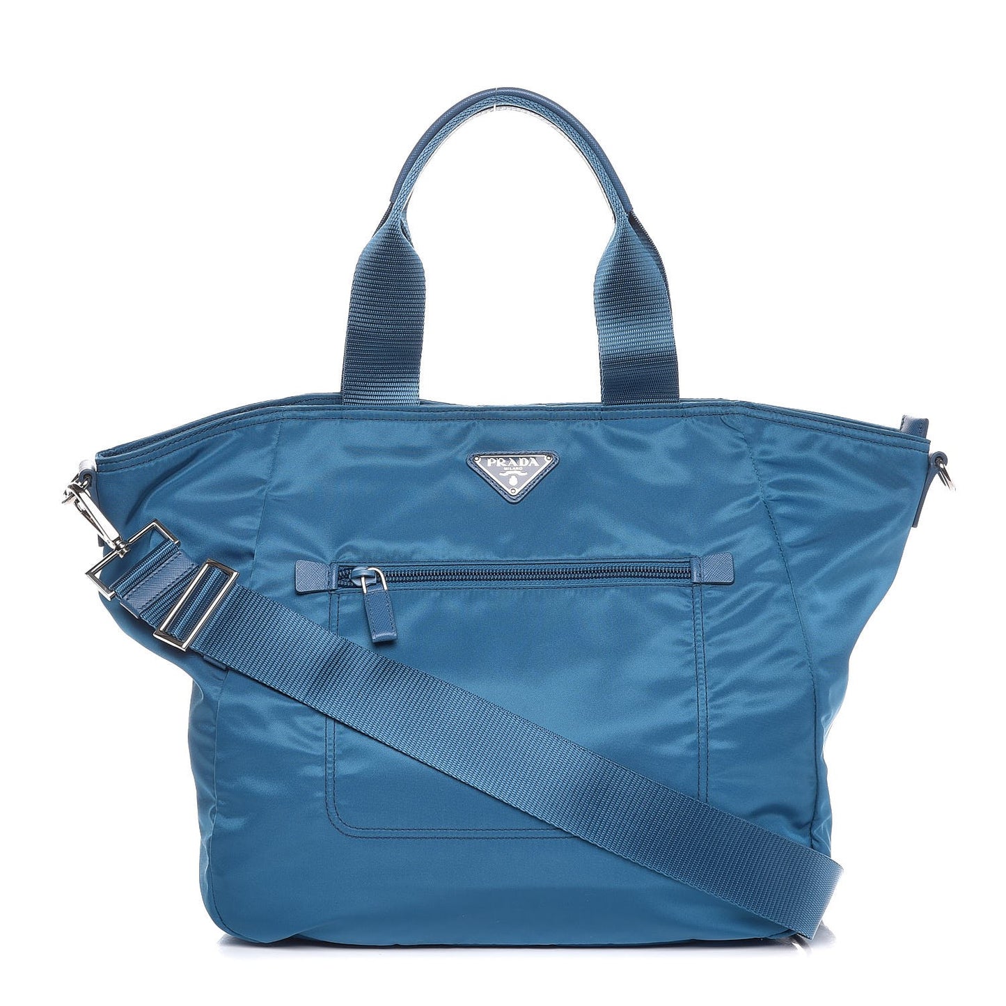 Tessuto Nylon Tote Cobalto