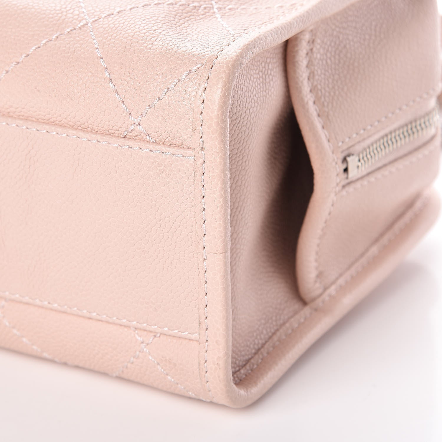 Chanel Caviar Quilted Small Deauville Bowling Bag Light Pink 13 of 13