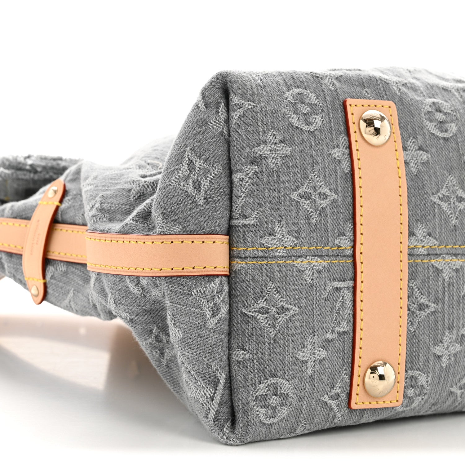Louis Vuitton Monogram Denim CarryAll MM Washed Grey 9 of 12