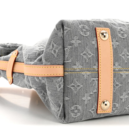 Louis Vuitton Monogram Denim CarryAll MM Washed Grey 9 of 12