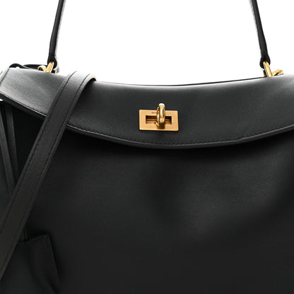 Balenciaga Natural Smooth Calfskin Small Rodeo Top Handle Handbag Black 8 of 10