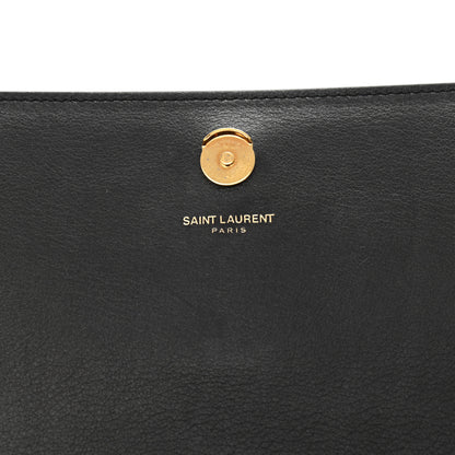 Saint Laurent Smooth Calfskin Medium Braided Monogram Kate Satchel Black 5 of 12