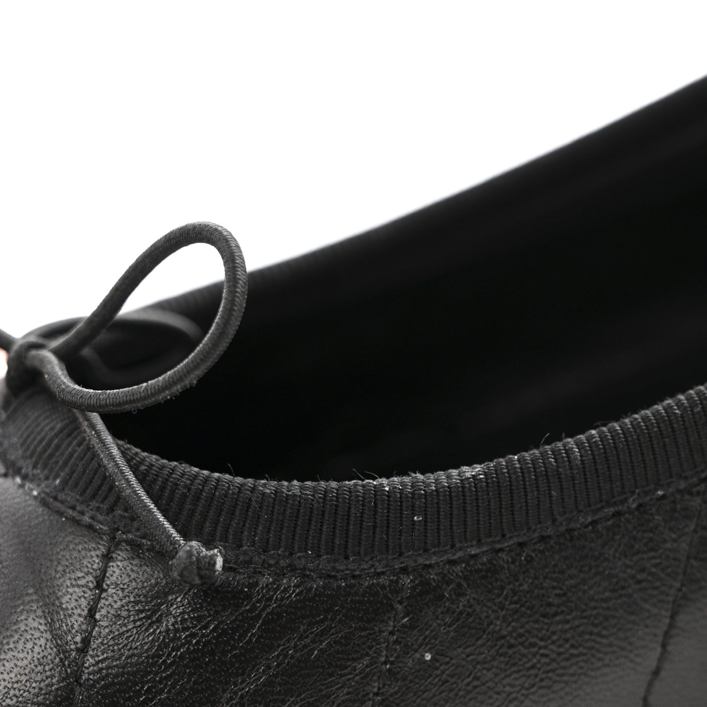 Lambskin Quilted Cambon Ballerina Flats 40 Black