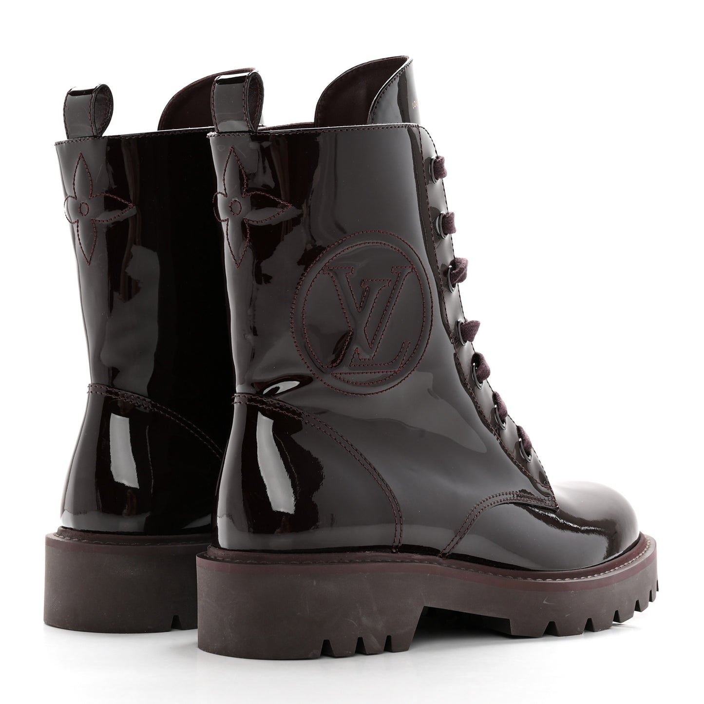 Patent Territory Ranger Boots 38.5 Bordeaux