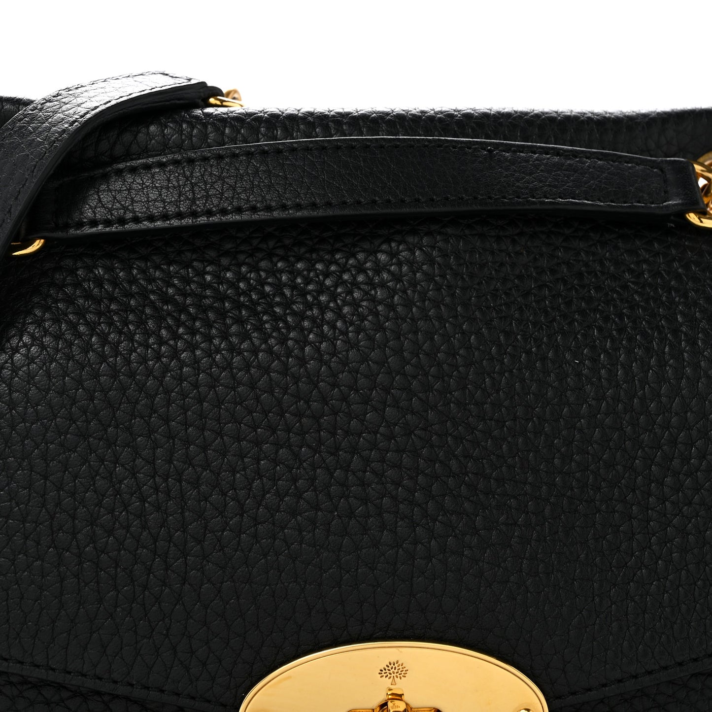 Heavy Grained Calfskin Darley Satchel Black