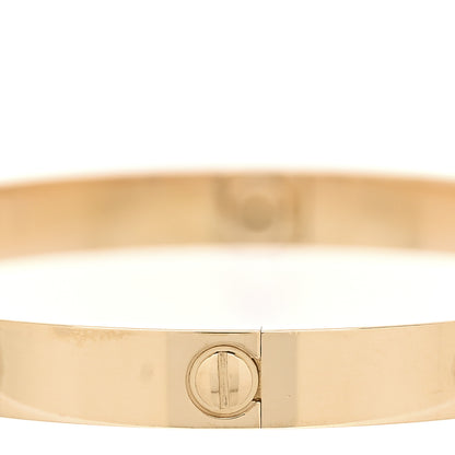 Cartier 18K Yellow Gold 4 Diamond LOVE Bracelet 19 4 of 8