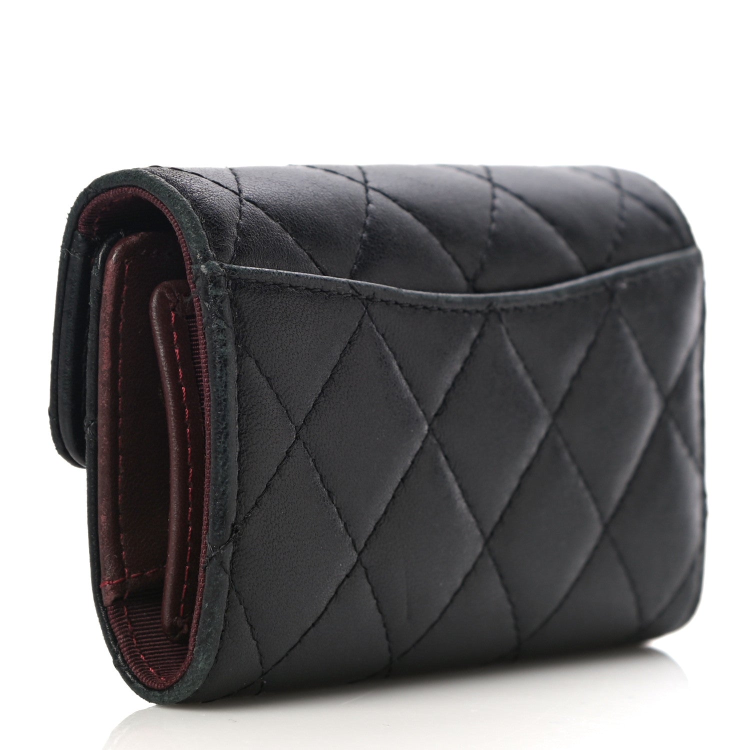Chanel Lambskin Quilted 4 Key Holder Black 3 of 12