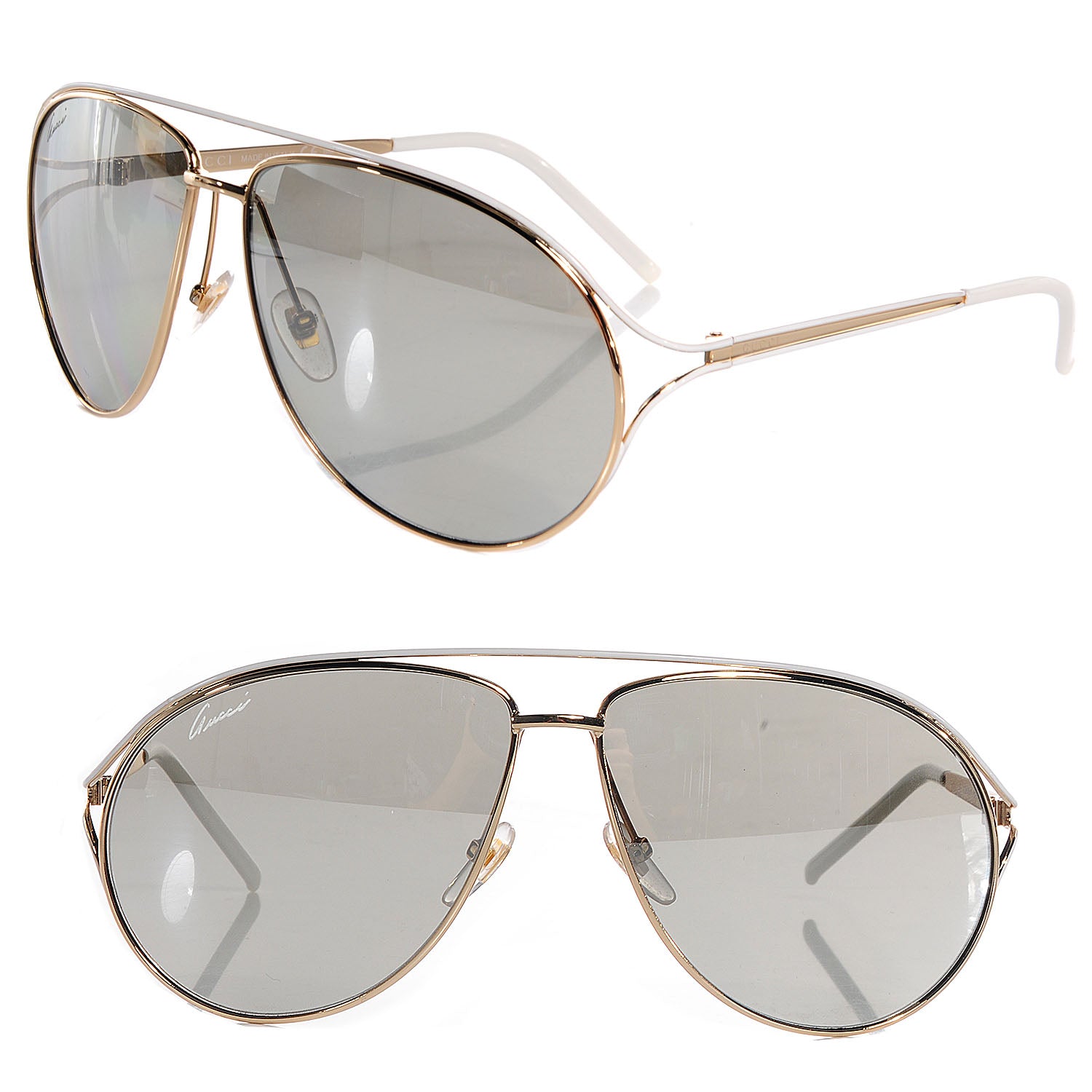 Gucci Aviator Sunglasses 4216/S White 1 of 4