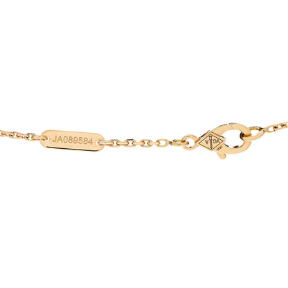 Van Cleef & Arpels 18K Yellow Gold Carnelian Vintage Alhambra Pendant Necklace 5 of 6
