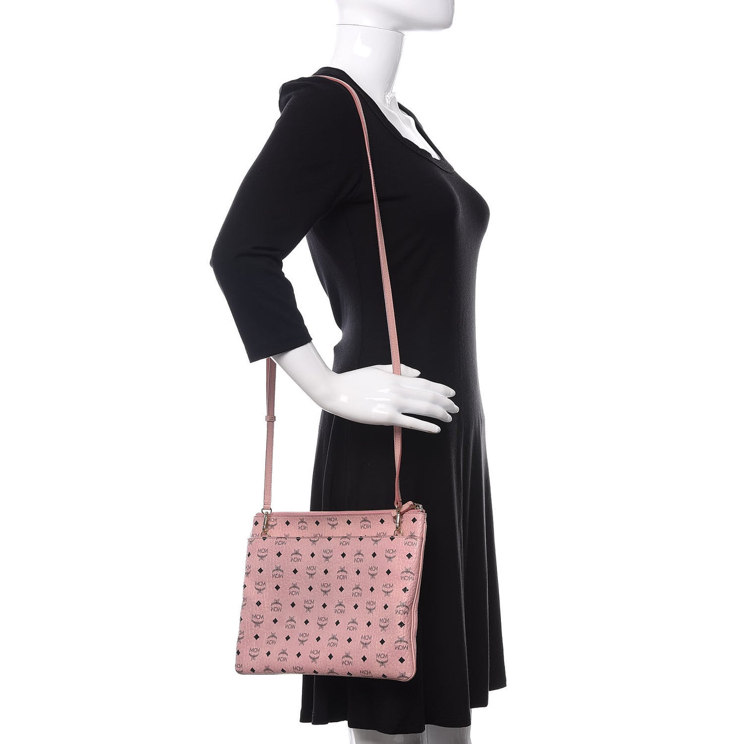 Visetos Medium Crossbody Pouch Soft Pink