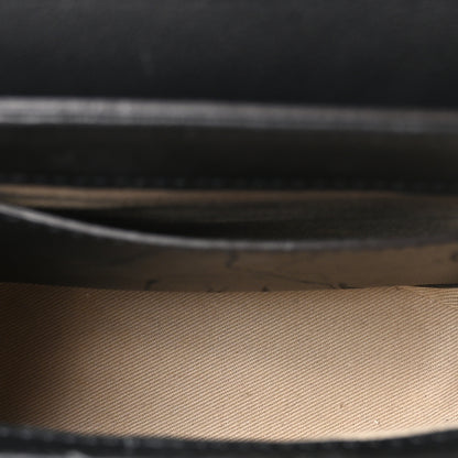 Chloe Calfskin Crocodile Embossed Small Aby Lock Full Blue 5 of 10