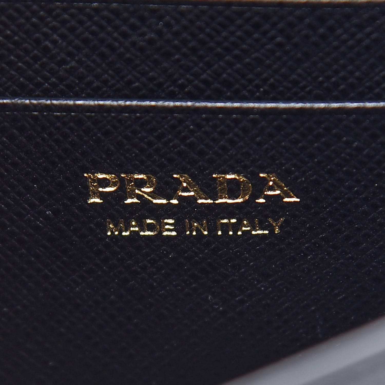 Prada Saffiano Shine Monochrome Mini Flap Crossbody Wristlet Bag Black 6 of 8