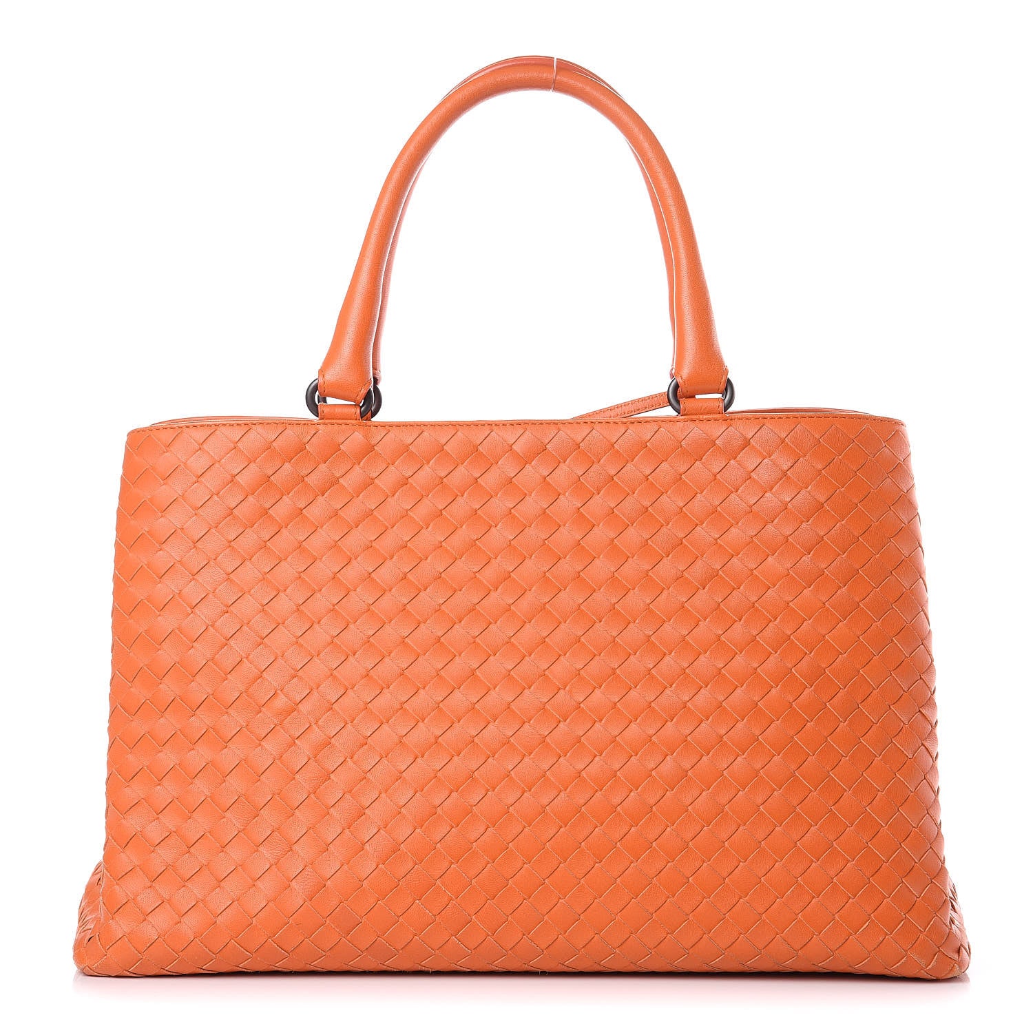 Bottega Veneta Nappa Intrecciato Milano Tote Orange 1 of 14